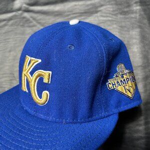 New Era Kansas City Royals 2015 World Champions Hat - 7 3/8  - 59FIFT